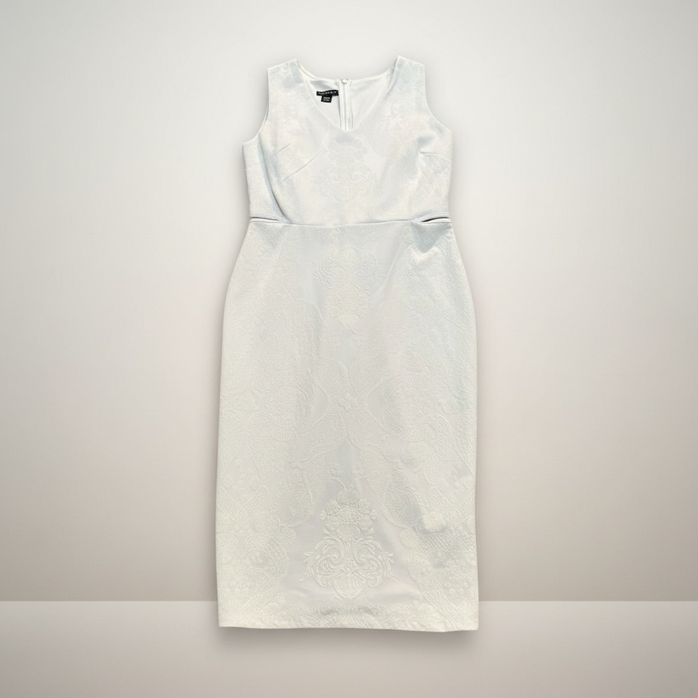Metaphor White Midi Dress - Picture 2 of 4
